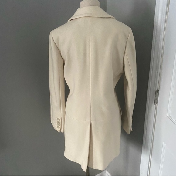 **3 for $20!!** Banana Republic Pea Coat Cream Ivory Flawed Project Fix Stained - Picture 15 of 16